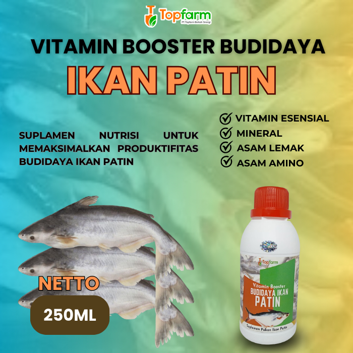 Vitamin Booster Ikan Patin 250ML/ Vitamin Ternak Ikan Patin/ Vitamin Ikan Patin Cepat Besar/ Vitamin