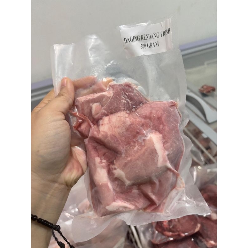 

daging sapi rendang fresh 500gr/daging saopi rendang kemasan 500gr/daging sapi premium