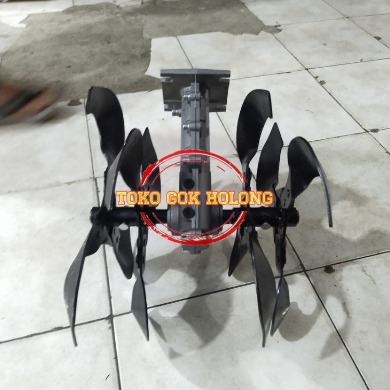 Mini Tiller cakar Pengggembur Tanah Mesin Potong Rumput