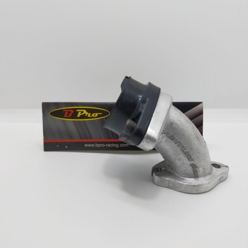 Intake Manifold BPRO Miring Pendek Universal Bebek Jupiter Supra Shogun Matic Mio Karbu PE PWL 26 28