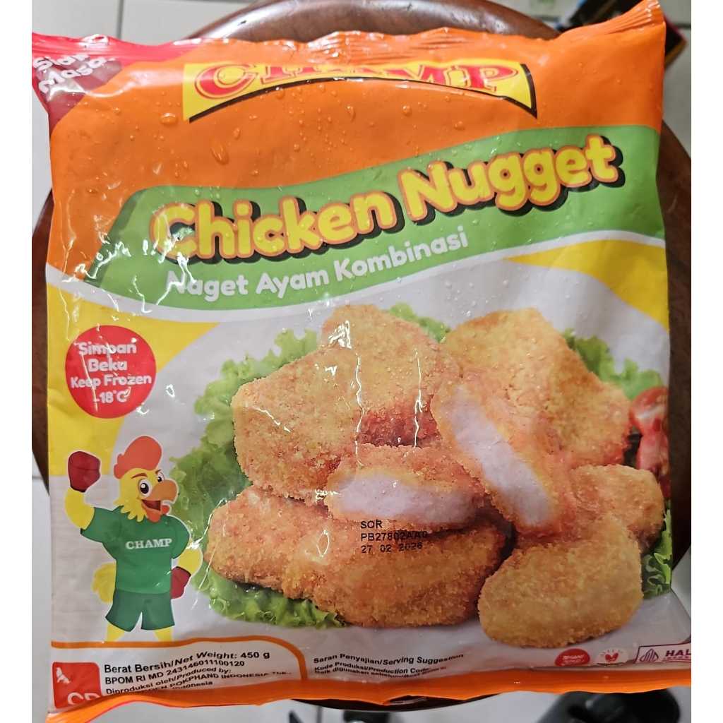 

CHAMP MITRA NUGGET 450 GR NUGET AYAM