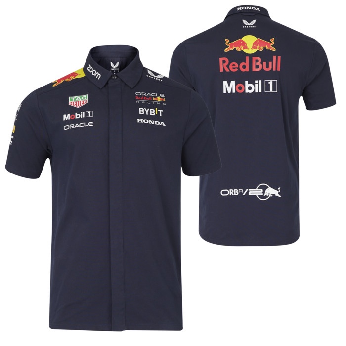 Red Bull Racing F1 2024 Men Team Shirt. Kemeja Pria. Official Formula 1 Merchandise