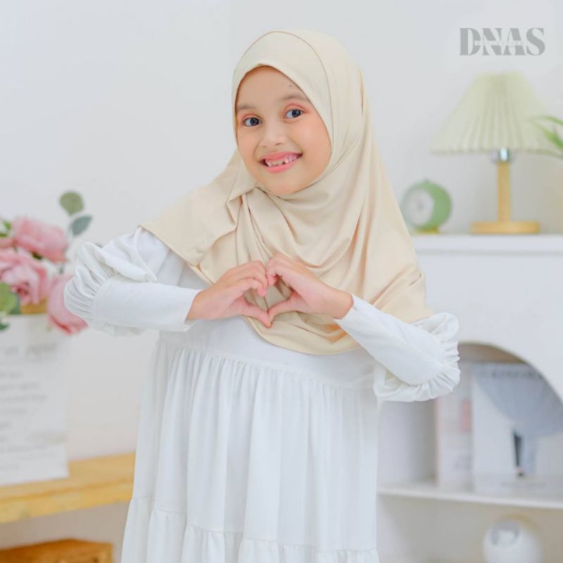 DNAS Laura Hijab Anak Pashmina Instan Jersey Premium | Pashmina Instan Anak | Pashmina Jersey Premiu