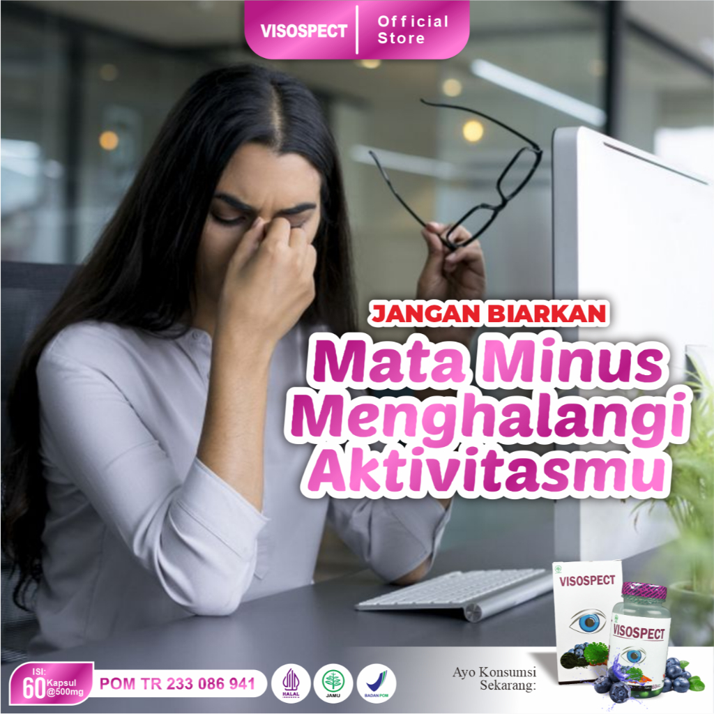 VISOSPECT KAPSUL VITAMIN MATA MINUS | VITAMIN MATA ANAK | VITAMIN MATA KESEHATAN MATA
