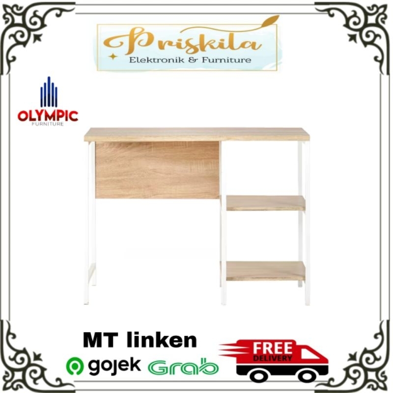 meja tulis linken / meja belajar olympic / meja kerja MINIMALIS/ furniture Palembang
