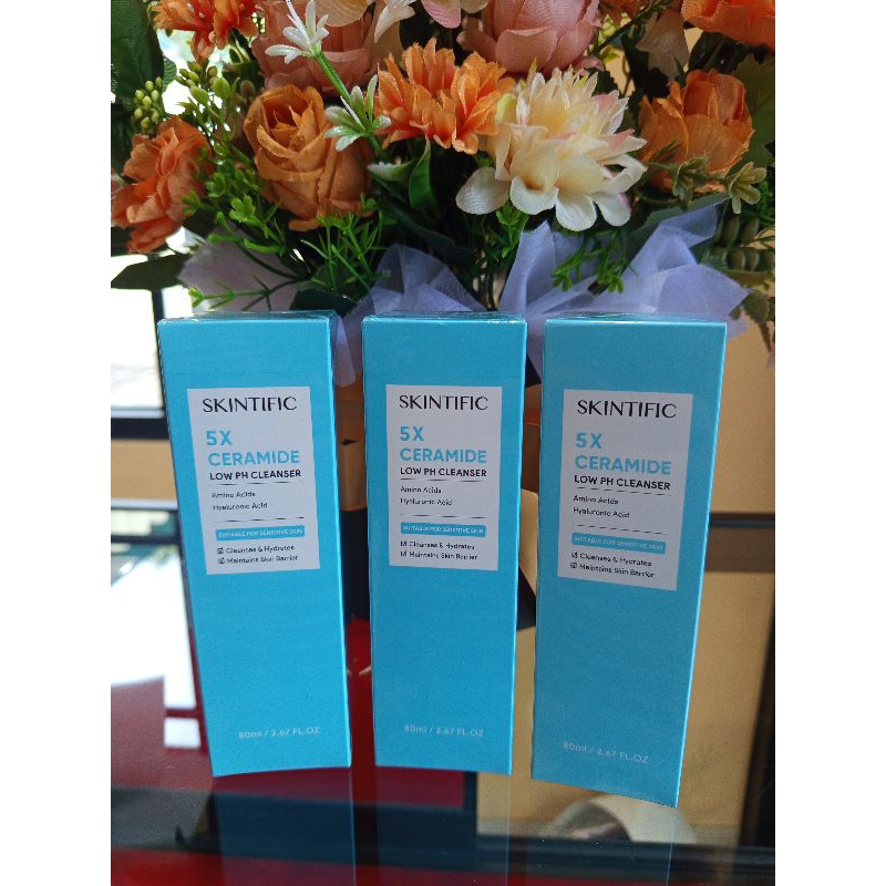SKINTIFIC CLEANSER. Skintific 5x Ceramide low ph cleanser 80ml