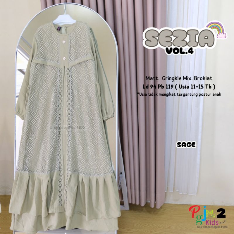Dress Gamis Remaja Gamis Broklat Sezia Vol 4 By Pgj