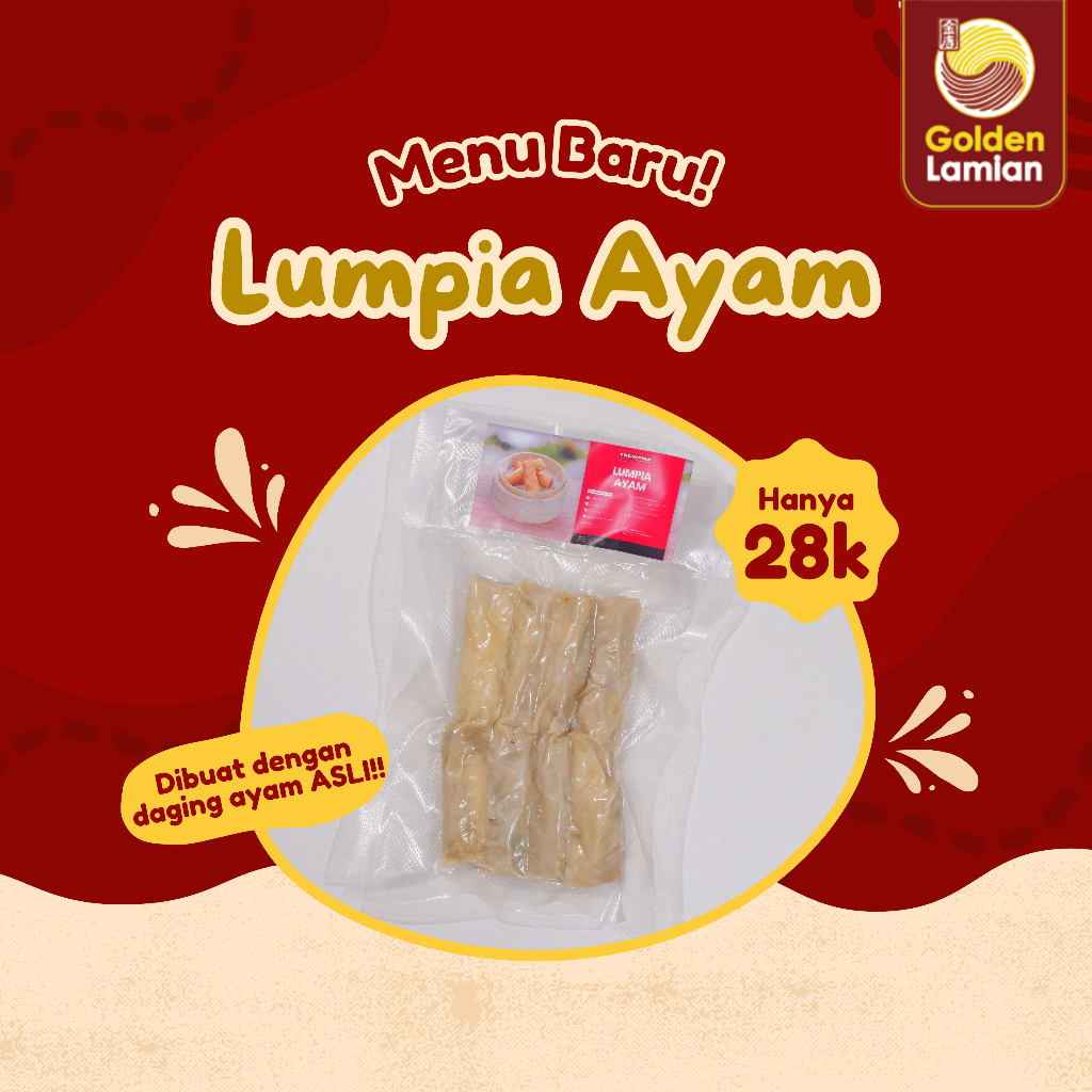 

Golden Lamian Dimsum Lumpia Ayam Isi 8 Pcs Frozen Halal
