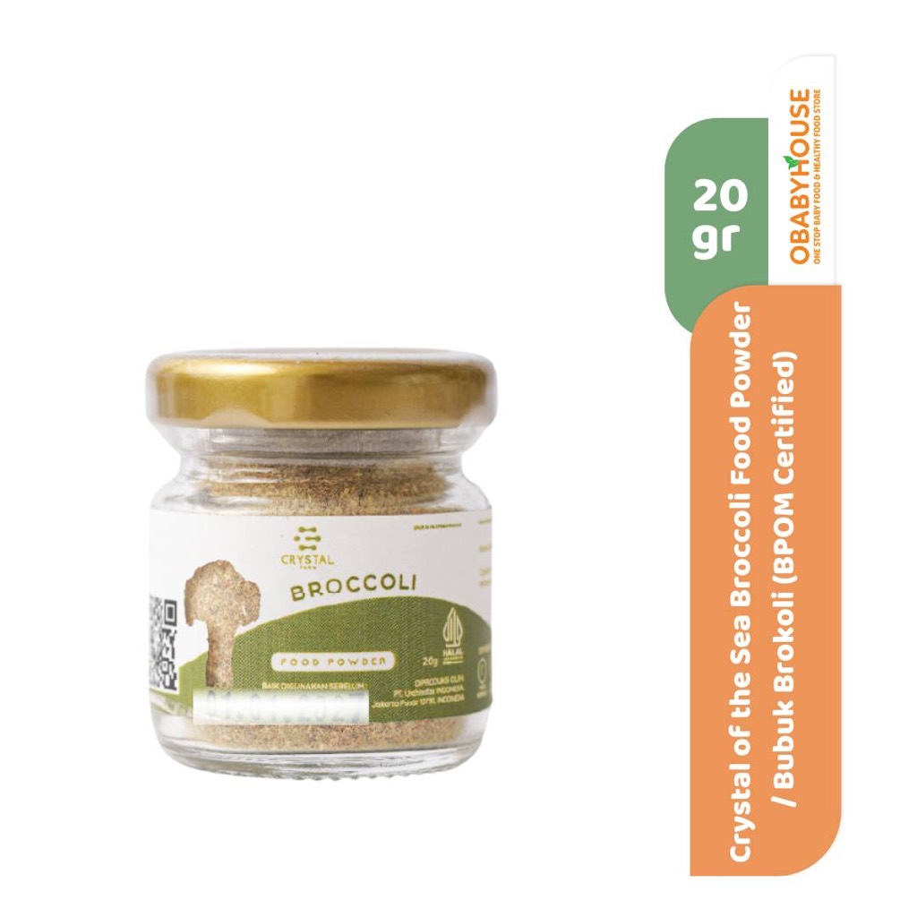

Crystal of the Sea Broccoli Food Powder / Bubuk Brokoli 20 gr (BPOM Certified)