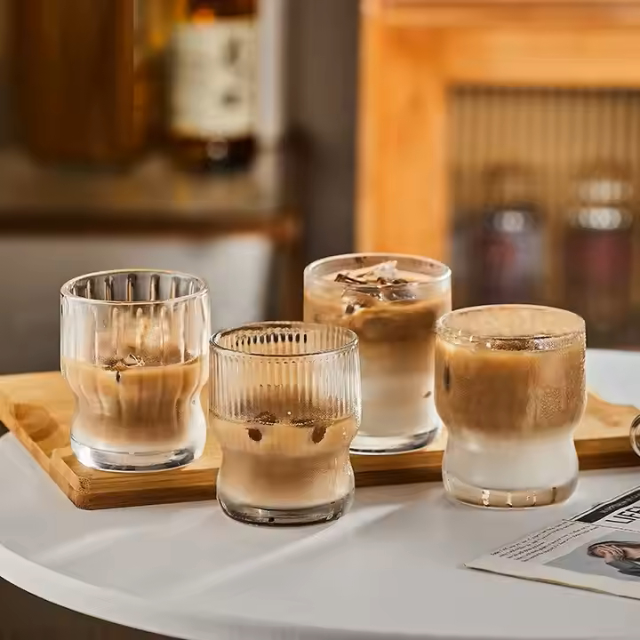 Terakota Glass Cup, Gelas Kopi Estetik, Gelas teh estetik, Gelas air, Cangkir kopi