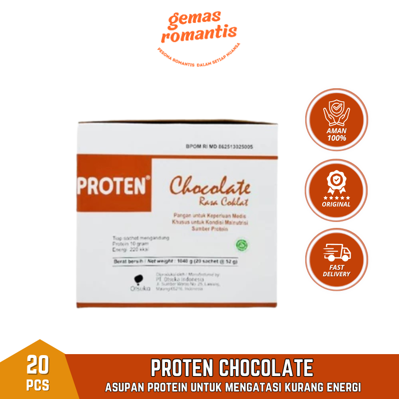 

Proten Rasa Cokelat 52 Gram Box 20 Sachet