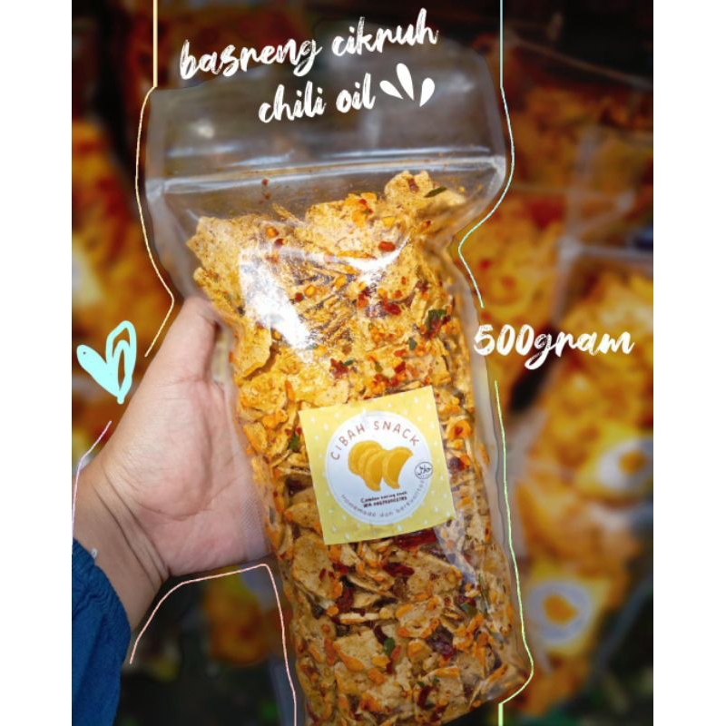 

Basreng pedas Chili oil daun jeruk renyah cikruh 500gram