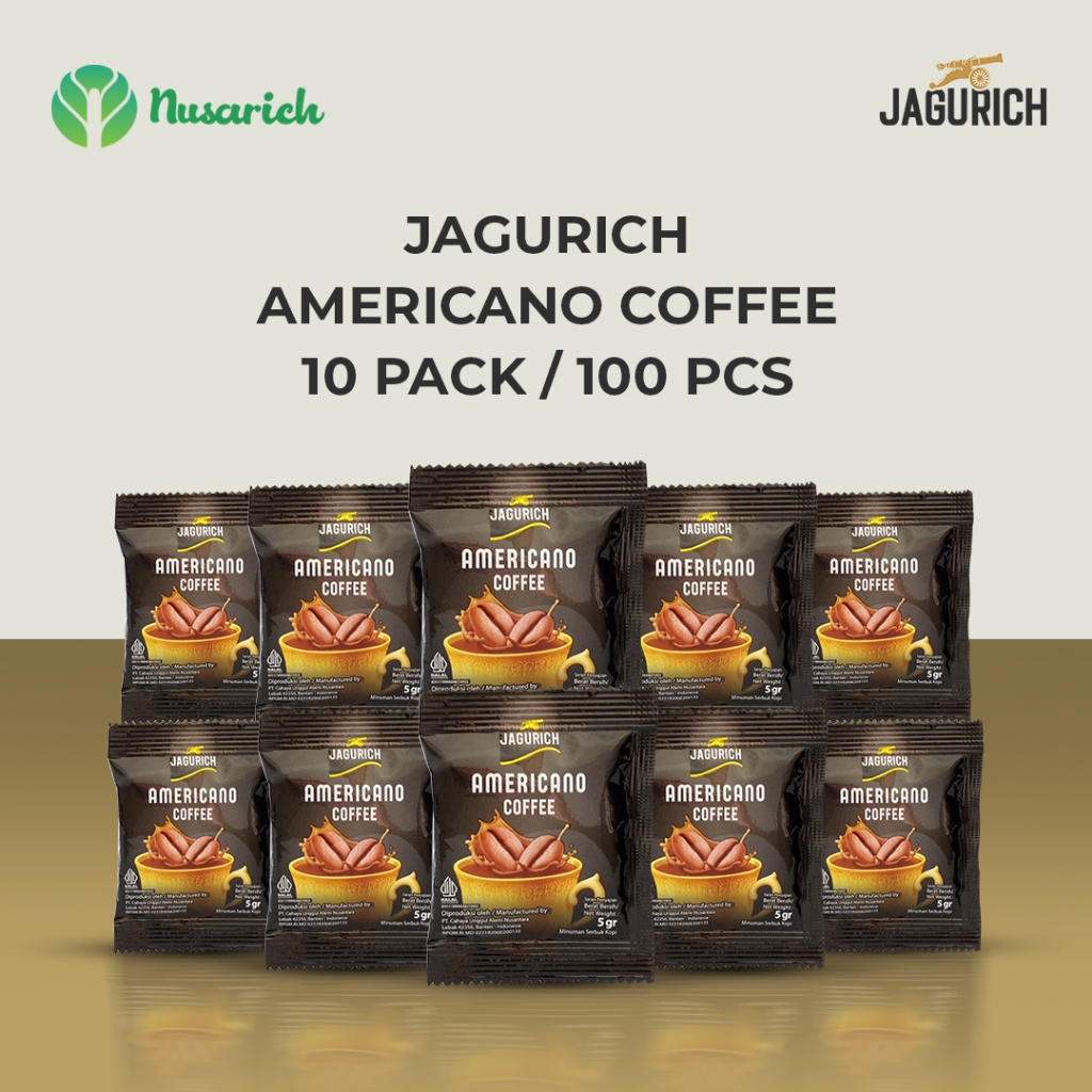 

JAGURICH Americano Coffee 10 Pack Isi 100 Sachet