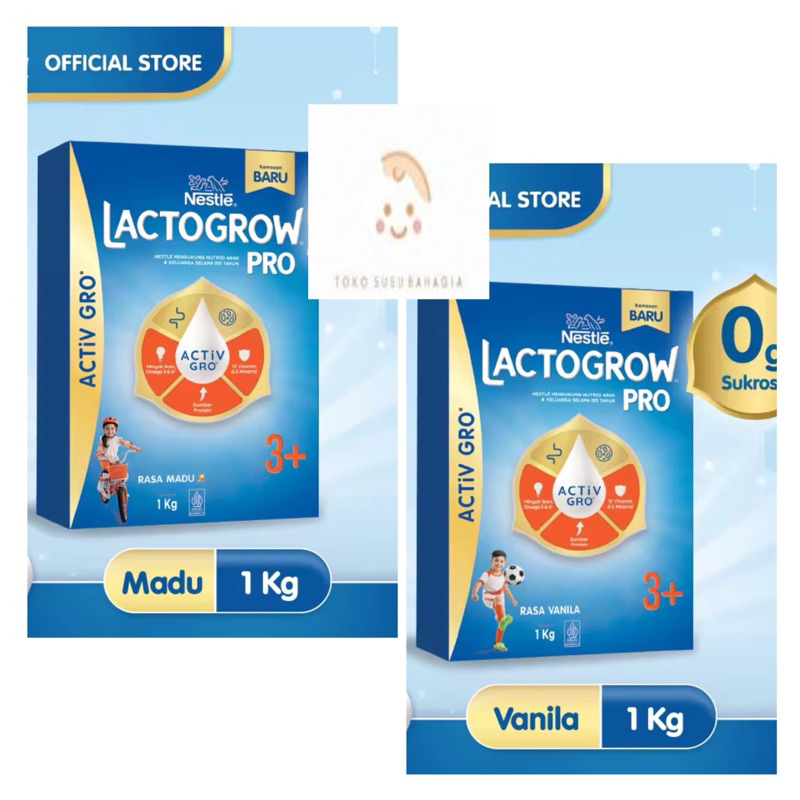 

LactoGrow 3+ Active Pro Madu dan Vanilla 1Kg