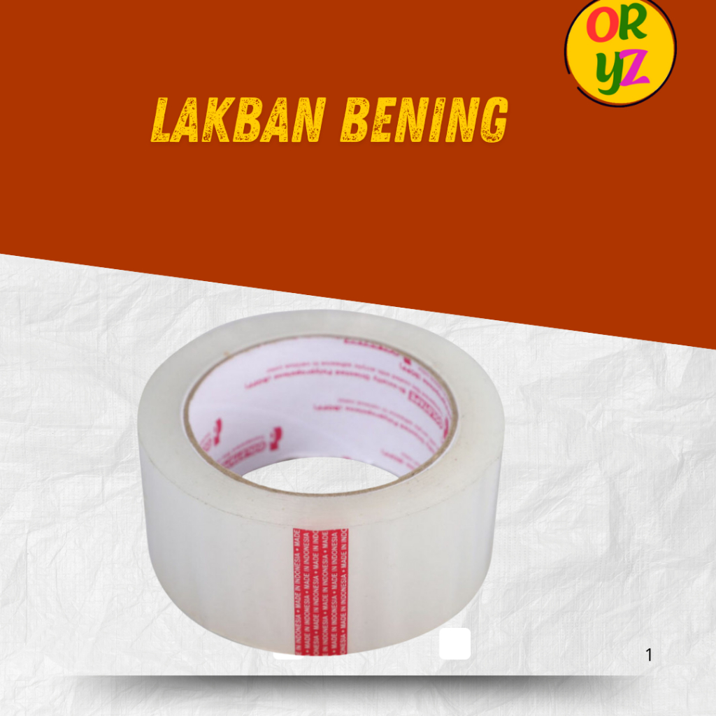 

lakban bening/coklat 45mm x 90y (70meter) HORICI
