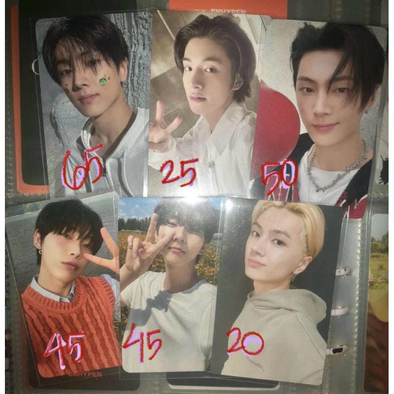 official photocard enhypen jay jake sunoo jungwon orange blood kpopmerch ls v1 romance:untold wevers