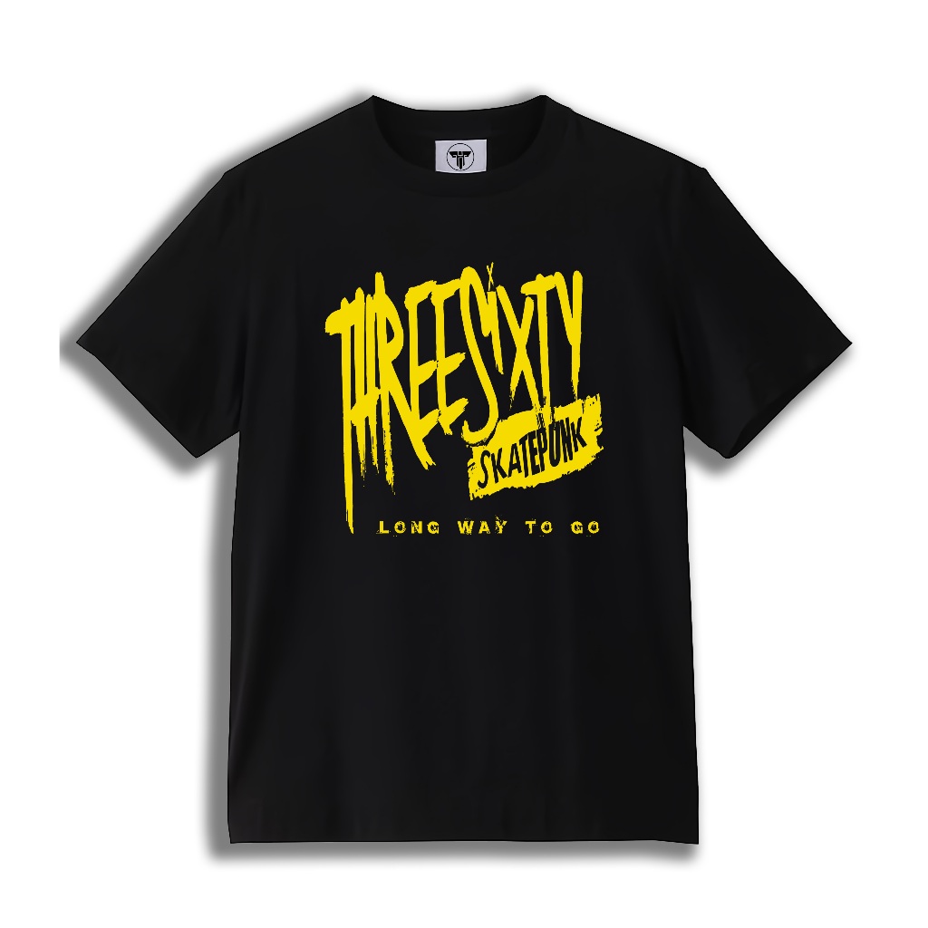 T-shirt Threesixty Skatepunk - LONG WAY TO BE V.3 | Kaos Band Threesixty Skatepunk Premium