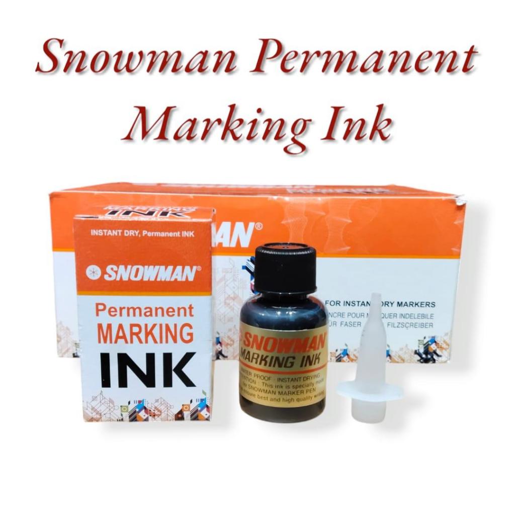 

Snowman Refill / Isi Ulang Tinta Spidol Permanen MIG-20 Warna Hitam