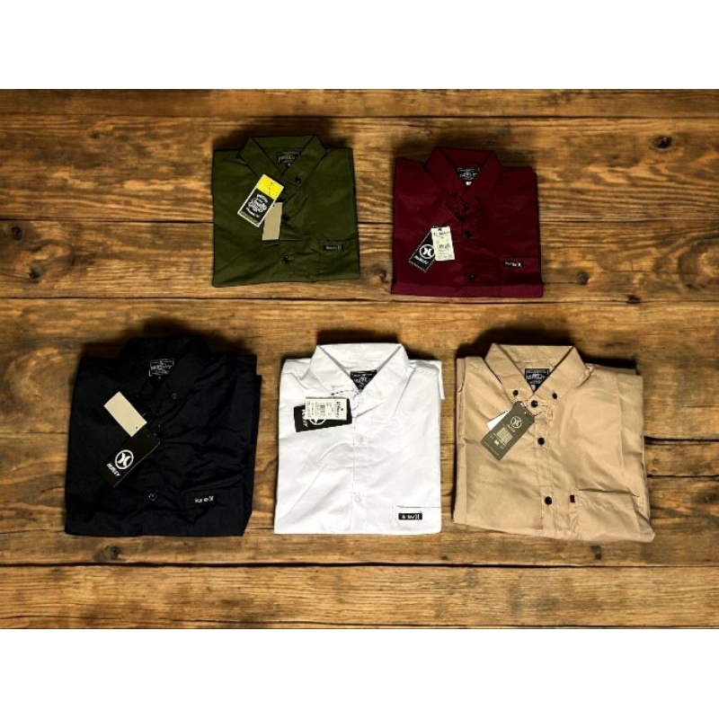 Baju kemeja polos lengan pendek cowok / Baju kemeja polos pria lengan pendek / Baju kemeja keren pri