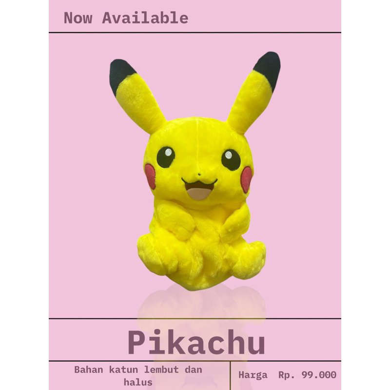 Tas boneka pikachu/boneka pokemon