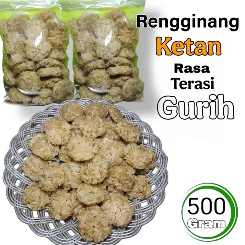 

Rengginang Ketan Mentah Rasa Terasi Gurih Renyah 500gr