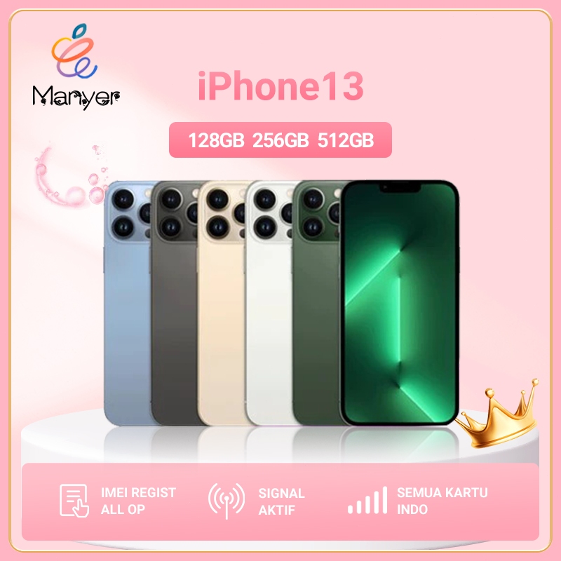 iPhone 13 128GB Second Original 100% Fullset Mulus/iPhone bekas Tersedia di toko 11-13Pro Max/iphone