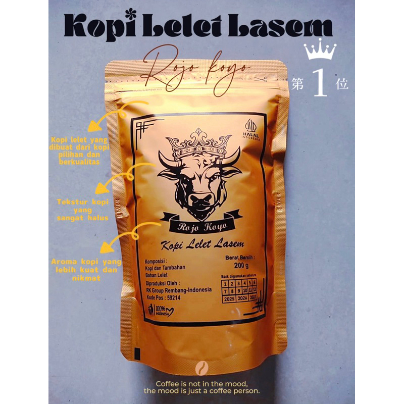 

Kopi Lelet Lasem Rojo Koyo (200g)