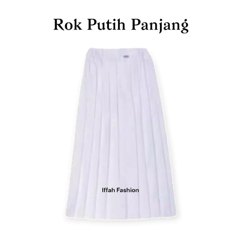 Rok Putih Seragam Sekolah SD Anak Perempuan Rempel