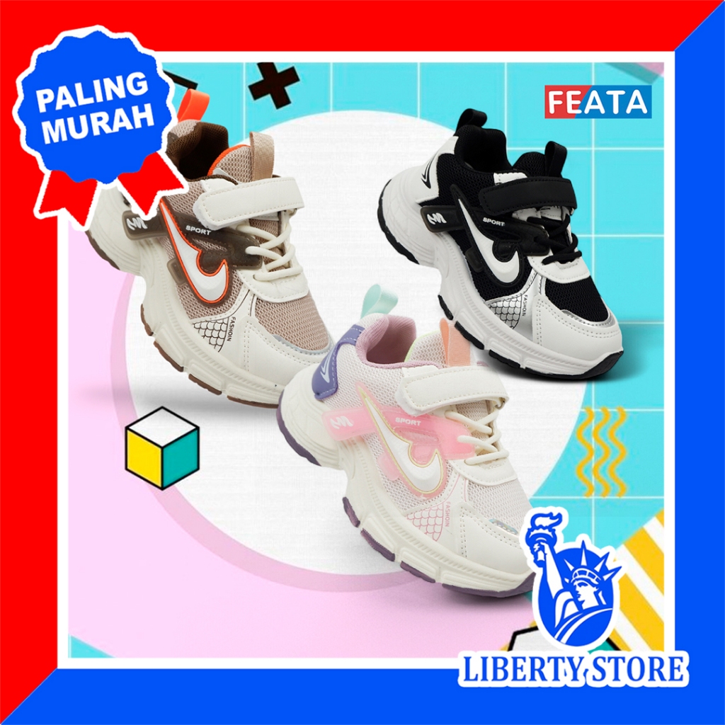 Sepatu Sneakers Anak Cowok Cewek Kekinian FEATA FTA3178
