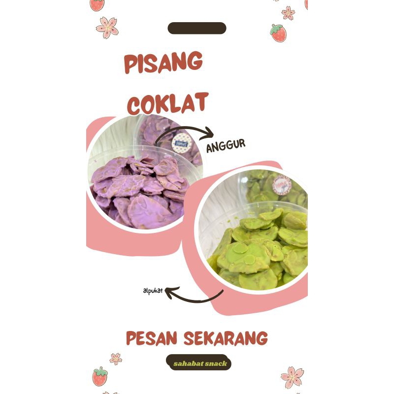 

keripik pisang cokelat, keripik pisang