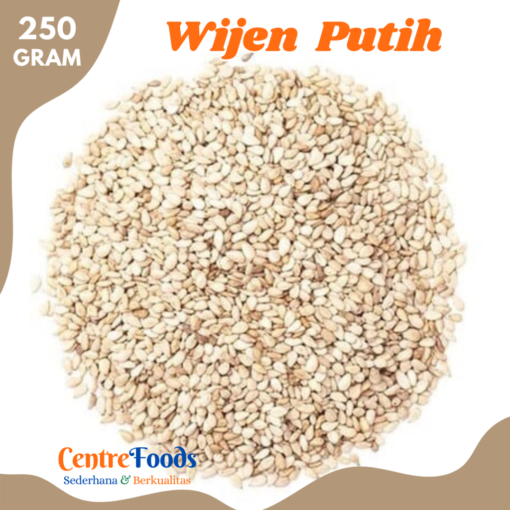 

WIJEN Putih - White Sesame Seed | 250gr [ Harga Per BKS ]