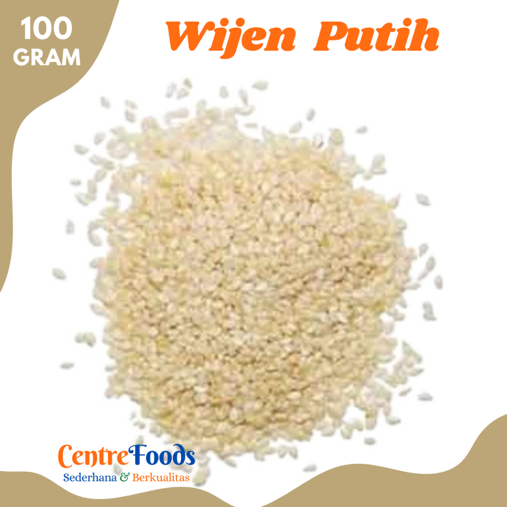 

WIJEN Putih - White Sesame Seed | 100gr [ Harga Per BKS ]
