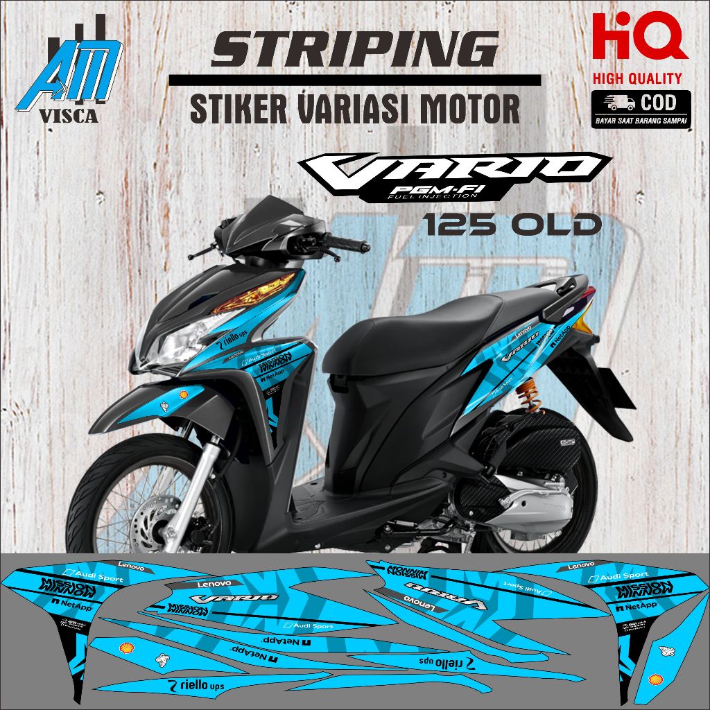 Striping Stiker Vario 125 old Stiker Variasi Motor Vario 125 Old Desain Mission Winnow