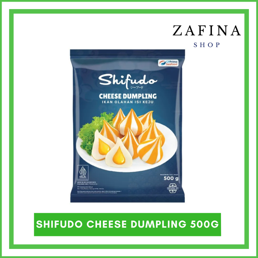 

SHIFUDO Cheese Dumpling 500GR | Dumpling Keju | Ikan Olahan isi keju