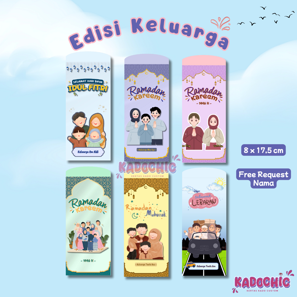 

Amplop Lebaran Custom Nama – Edisi Keluarga Elegan & Berkesan Tanpa Lipat✨