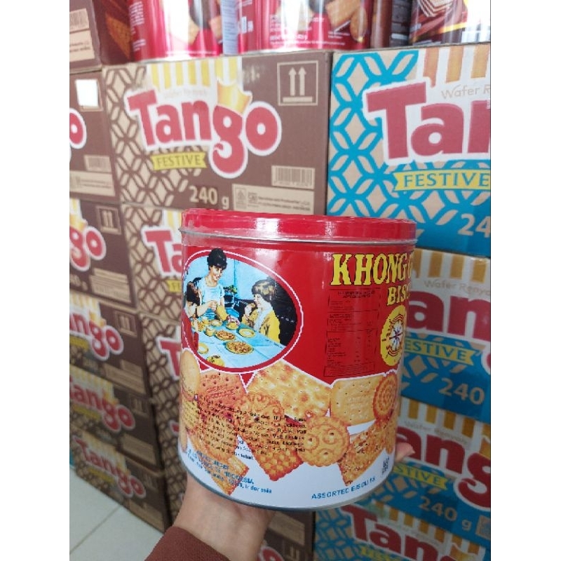 

KHONGGUAN AS BISCUIT RED MINI TIN 650GRAM / KHONGGUAN BISCUIT KALENG 650GRAM