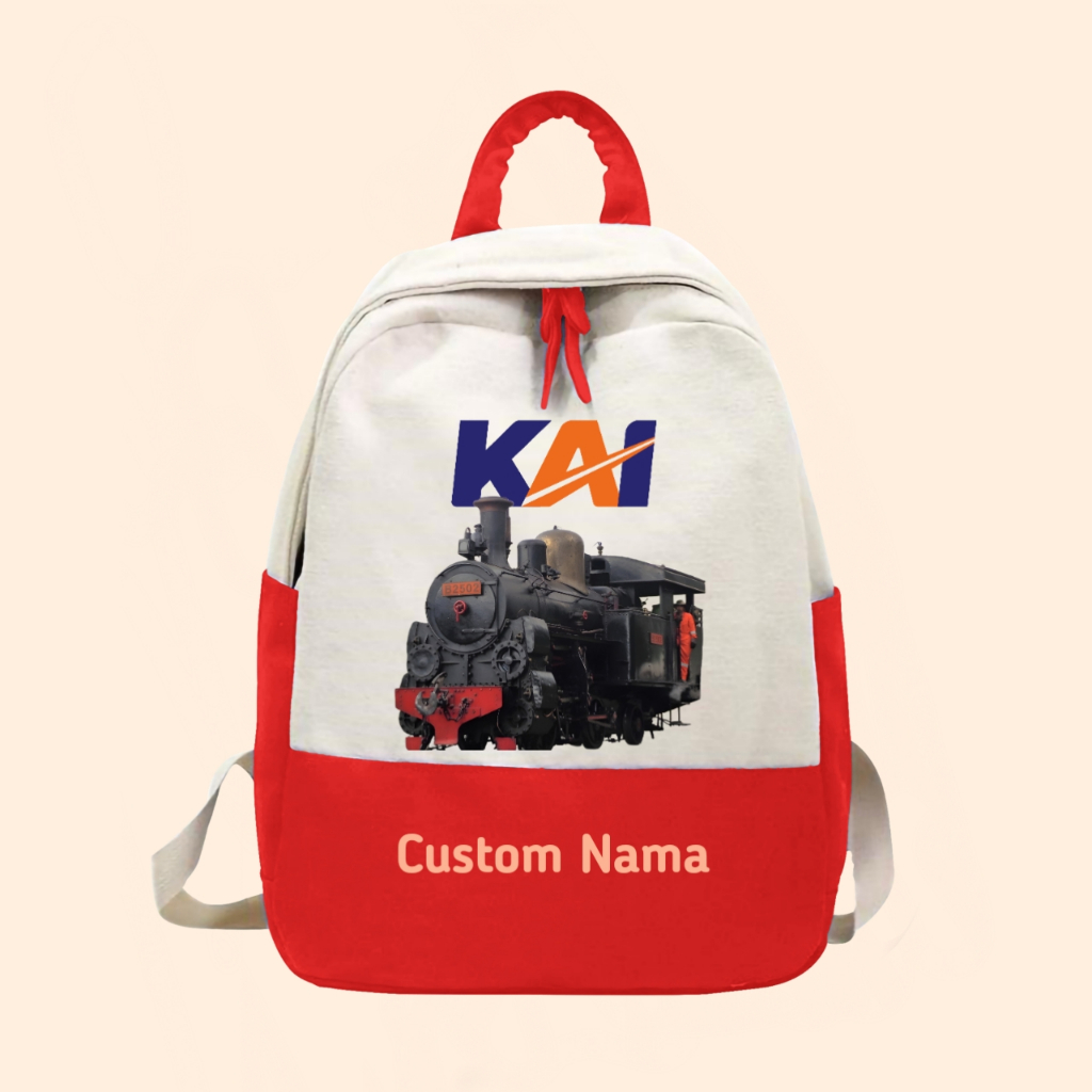 Tas anak kereta api indonesia kereta lokomotif free cetak nama