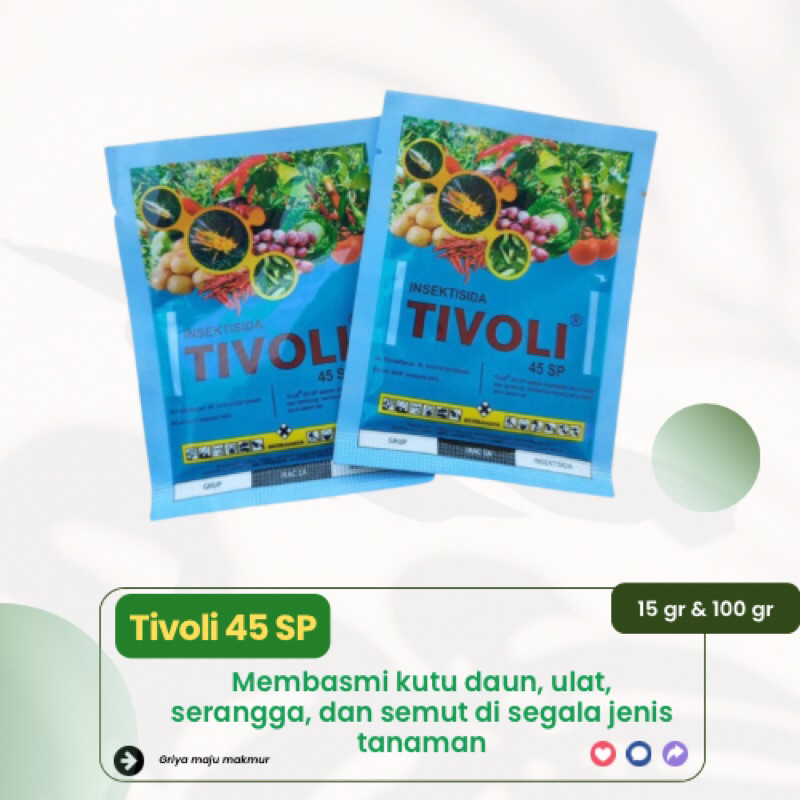 TIVOLI Obat walang, Hama Kutu, ulat, cabuk | 15 gr & 100 gr