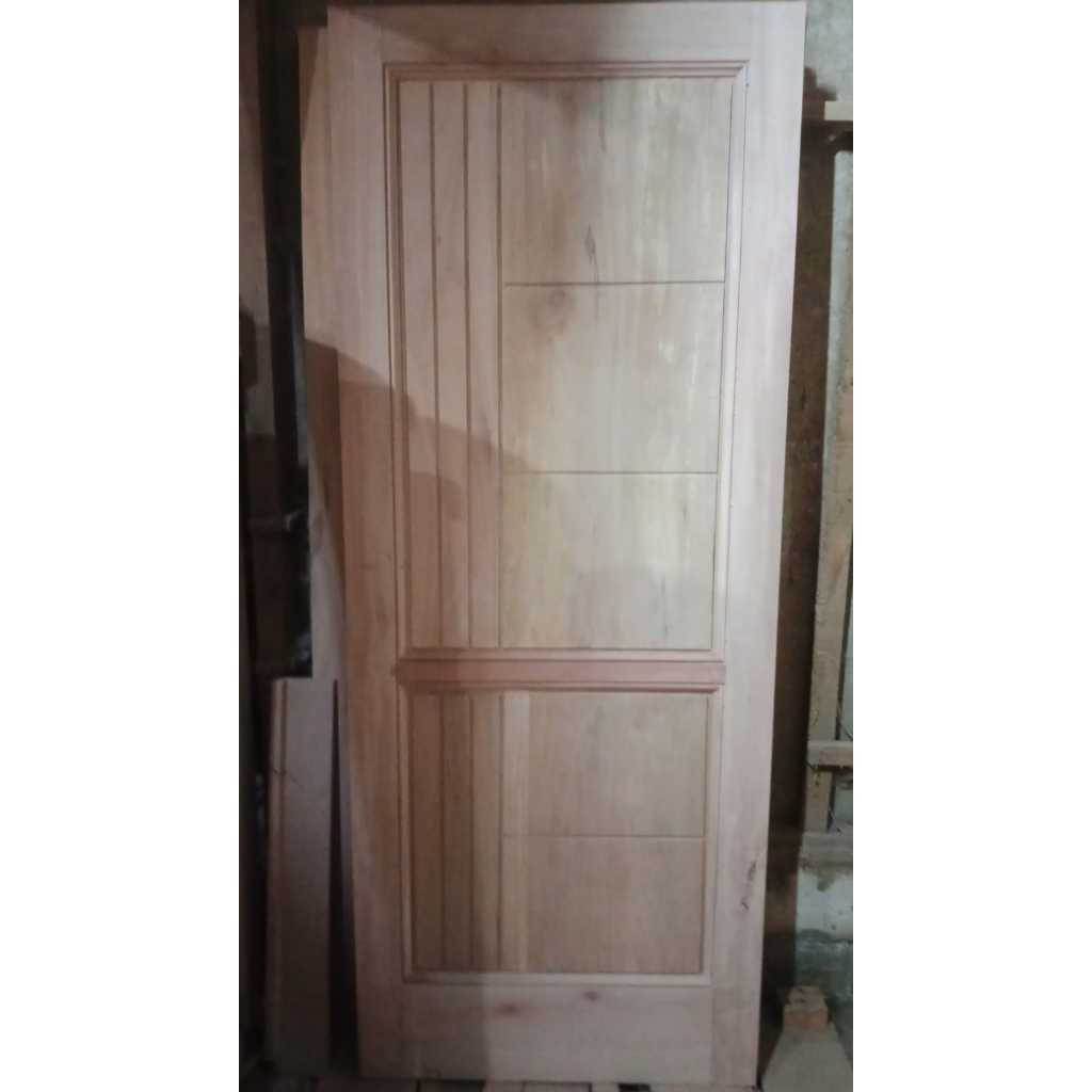 DAUN PINTU KAMAR SINGLE MINIMALIS KAYU