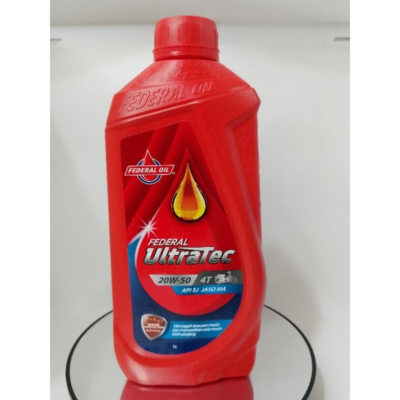 OLI PELUMAS MESIN MOTOR FEDERAL ULTRATEC 1 LITER