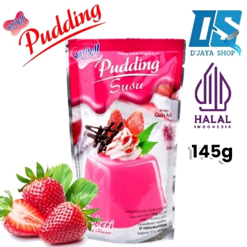 

Nutrijell Puding Susu | Puding Instan Stroberi Pouch 145g