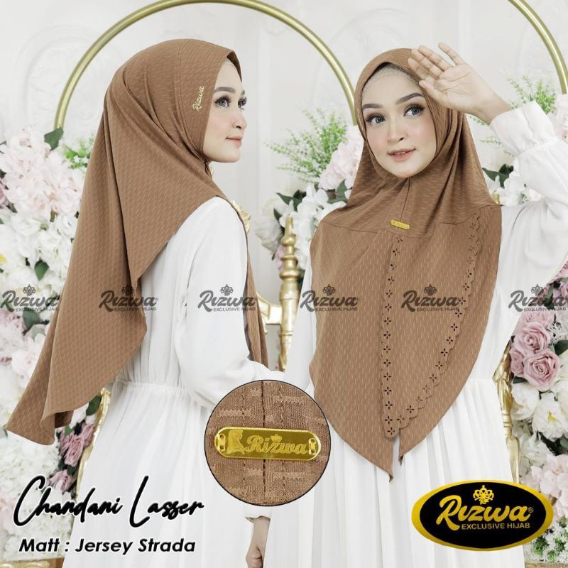hijab bergo chandani laser original rizwa