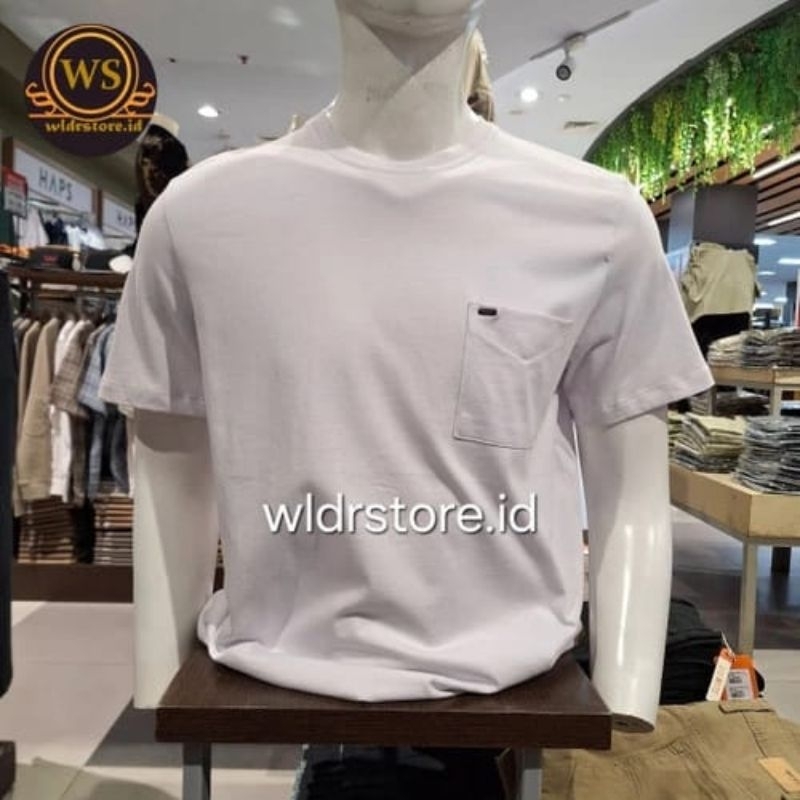 kaos pria brand CARDINAL CASUAL 01954 PUTIH