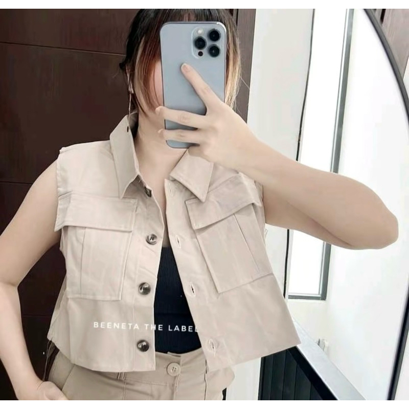 Beeneta The Label - Nikita Cargo Top Twill Import Bangkok