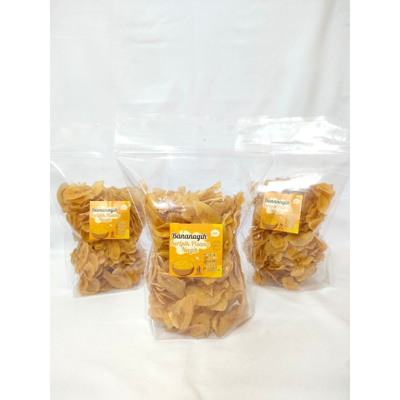 

BANANAGIH ( KERIPIK PISANG PREMIUM HOMEMADE ) Tekstur Tipis bukan Tebal dan keras