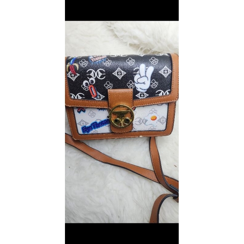 PRELOVED Huer Sidhe Eye Theme Printed Bag