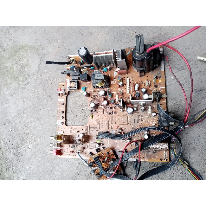 mesin tv Sharp  IC tempel 21" mati