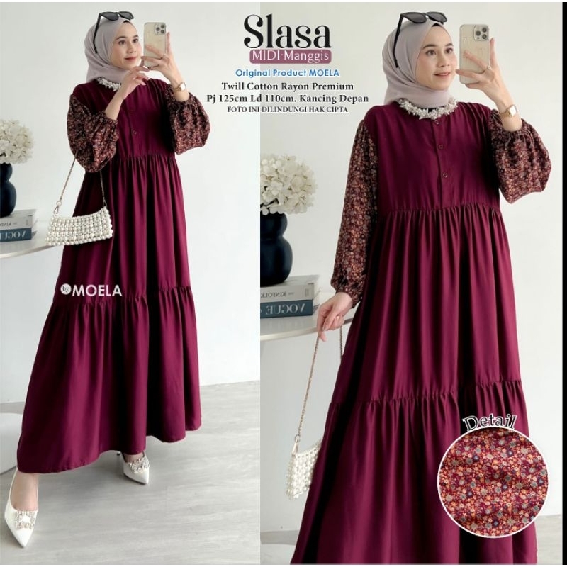 Slasa Midi By Moela || Gamis