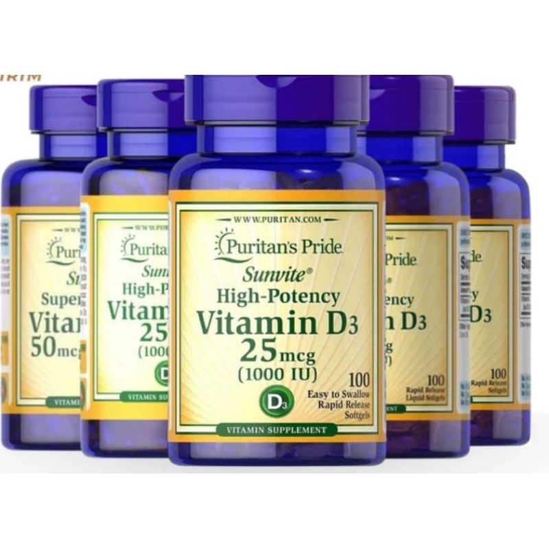 Puritan's pride vitamin D3 1000 IU 100 Sofgels