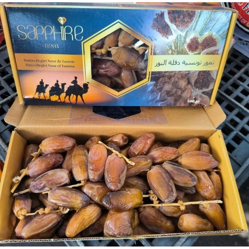 

Kurma Tunisia Tangkai Sapphire 500 gr